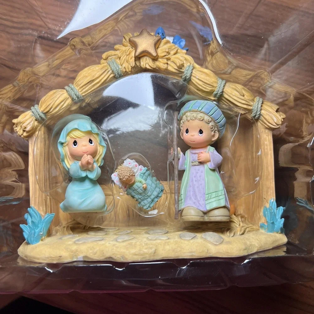 Vintage 2004 Precious Moments Nativity Set 4004566 Holy Family Christmas Enesco